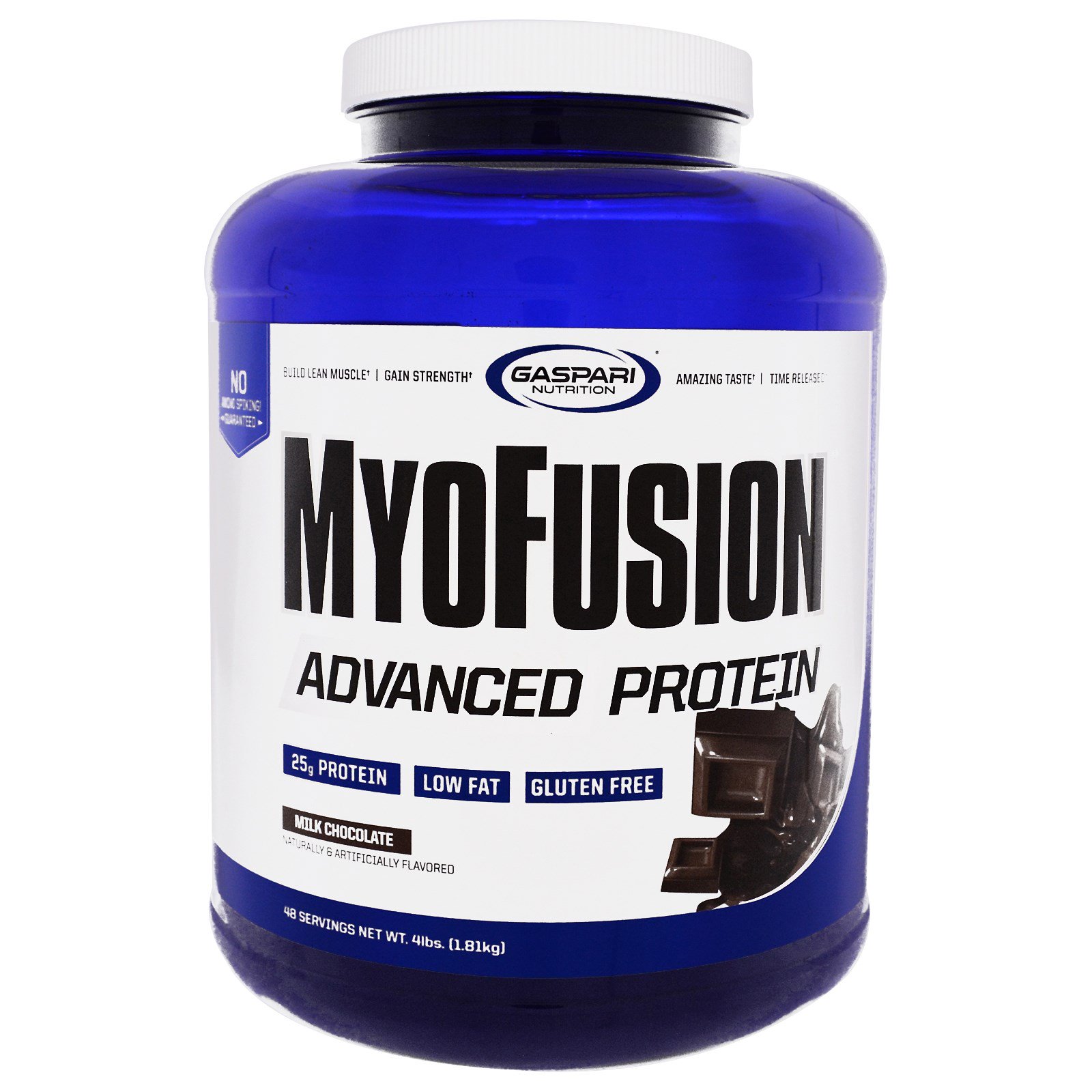 Gaspari Nutrition, MyoFusion, Advanced Protein, Chocolate ao Leite, 4 lbs (1,81 kg)