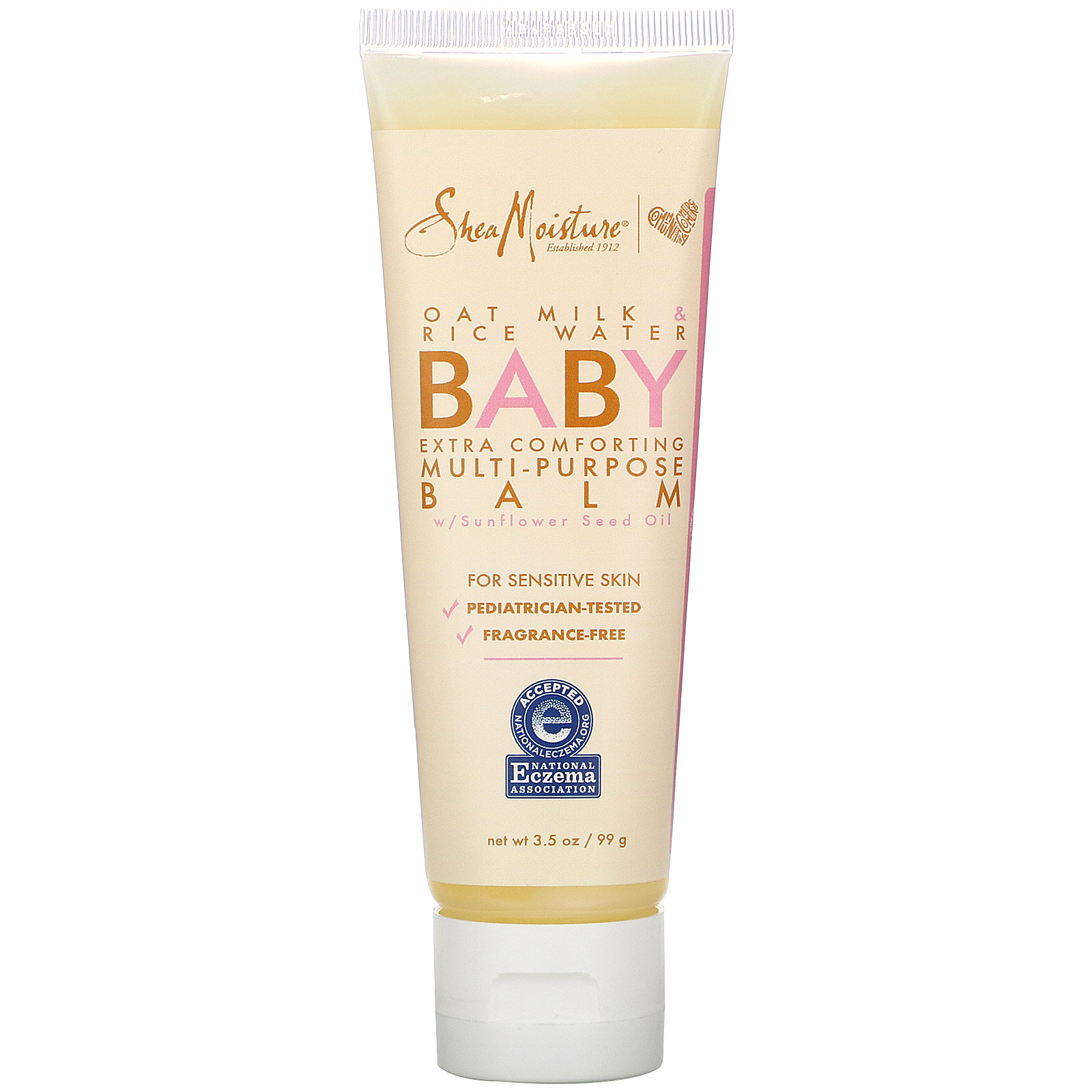 SheaMoisture, Baby Multi-Purpose Balm, Oat Milk & Rice Water, 3.5 oz (99 g)