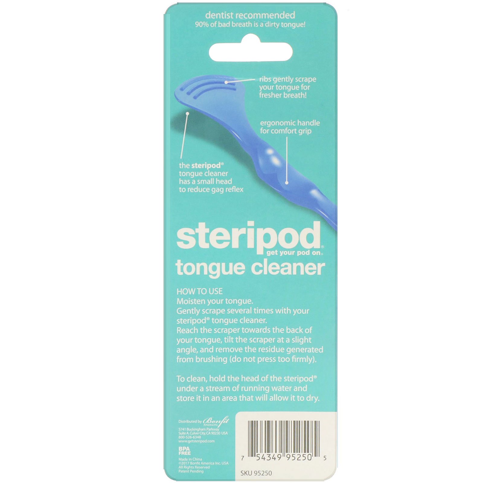 Bonfit America, Tongue Cleaner, 2 Pack - Imagem 2