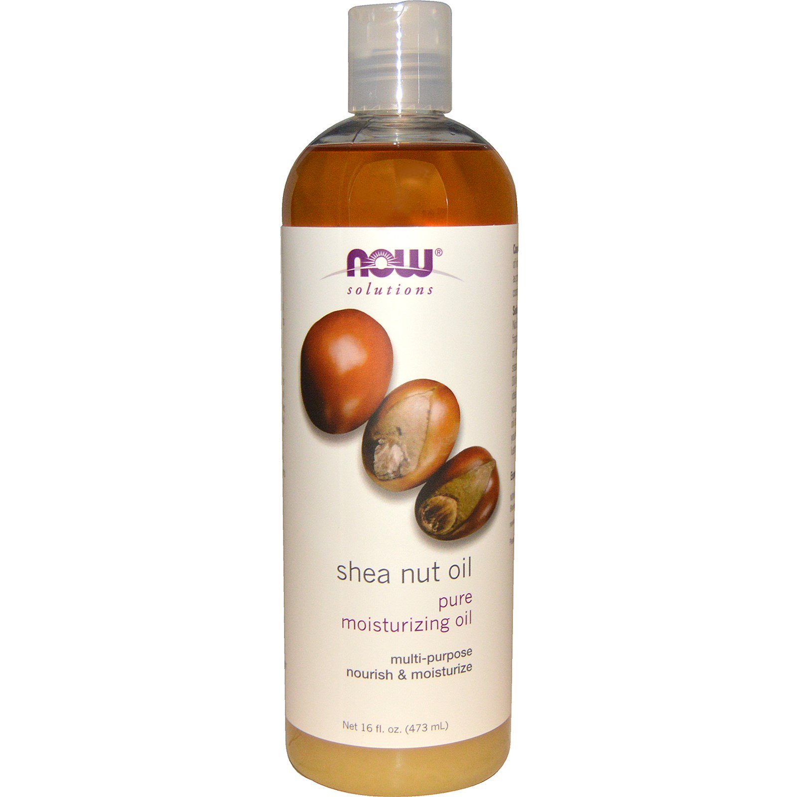 Now Foods, Óleo de Noz de Karité, Óleo Hidratante Puro, 16 fl oz (473 ml)