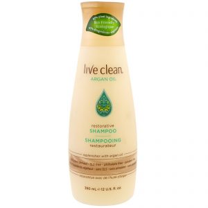 Comprar live clean, shampoo restaurador, óleo de argan, frasco de 12 oz (350 ml) preço no brasil banho & beleza cuidados com os cabelos xampu suplemento importado loja 55 online promoção -