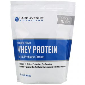 Comprar lake avenue nutrition, proteína whey + probióticos, sabor chocolate, 907 g (2 lb) preço no brasil barras de proteínas nutrição esportiva suplemento importado loja 225 online promoção -