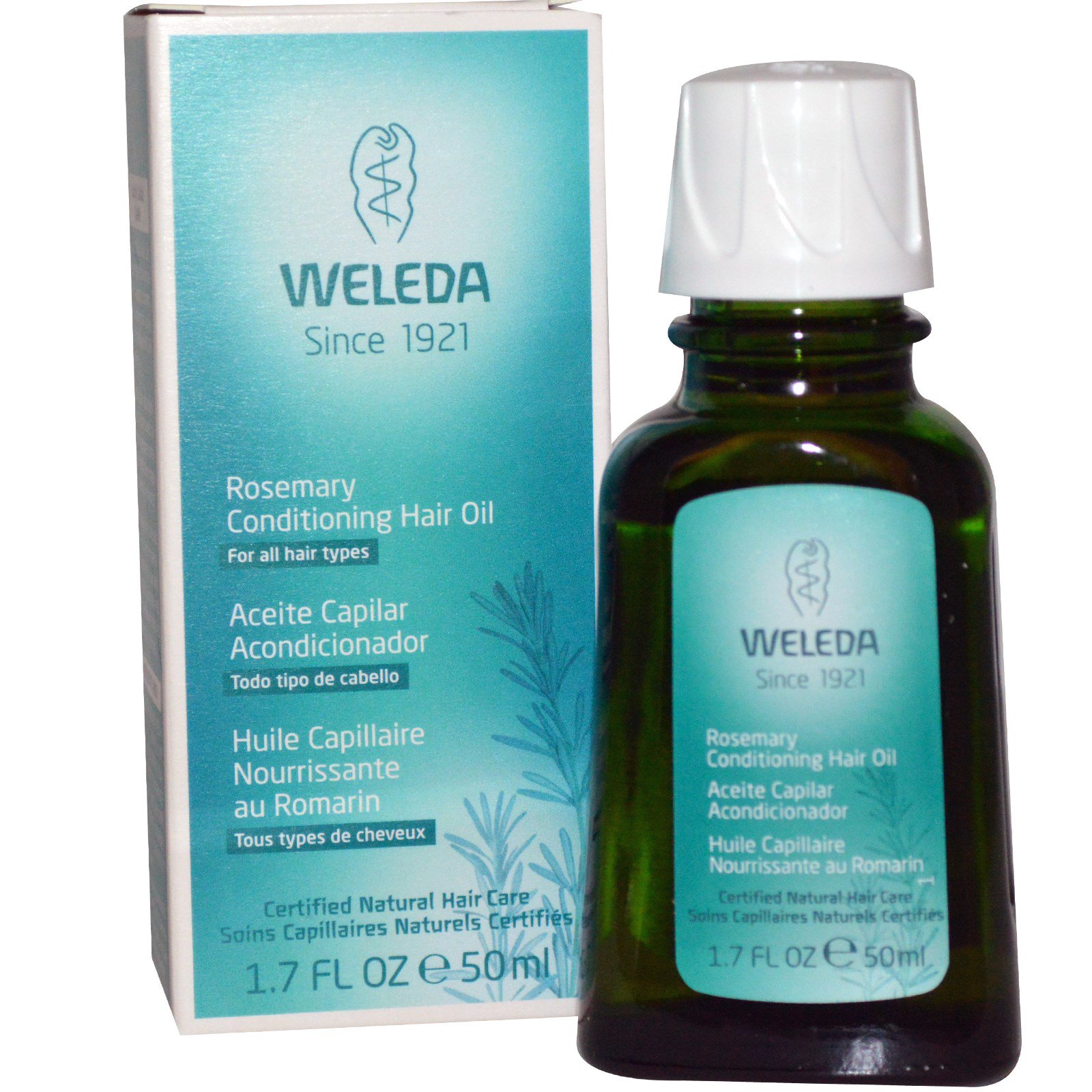 Weleda, Óleo de Cabelo Condicionador de Alecrim, 50 ml (1,7 fl oz)