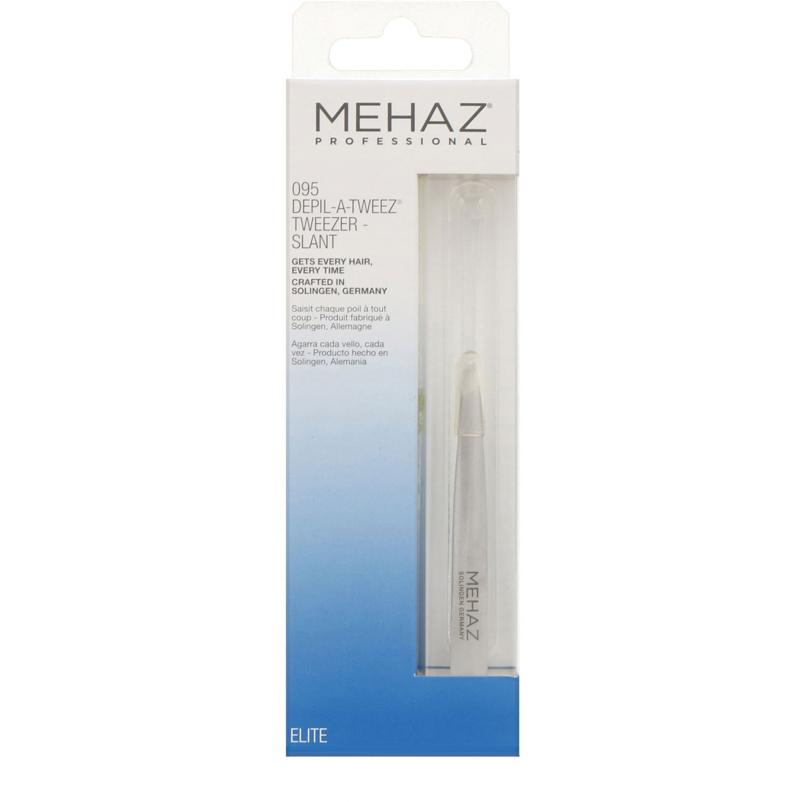 Mehaz, 095 Depil-a-Tweez, pinça de ponta inclinada, 1 pinça - Imagem 2