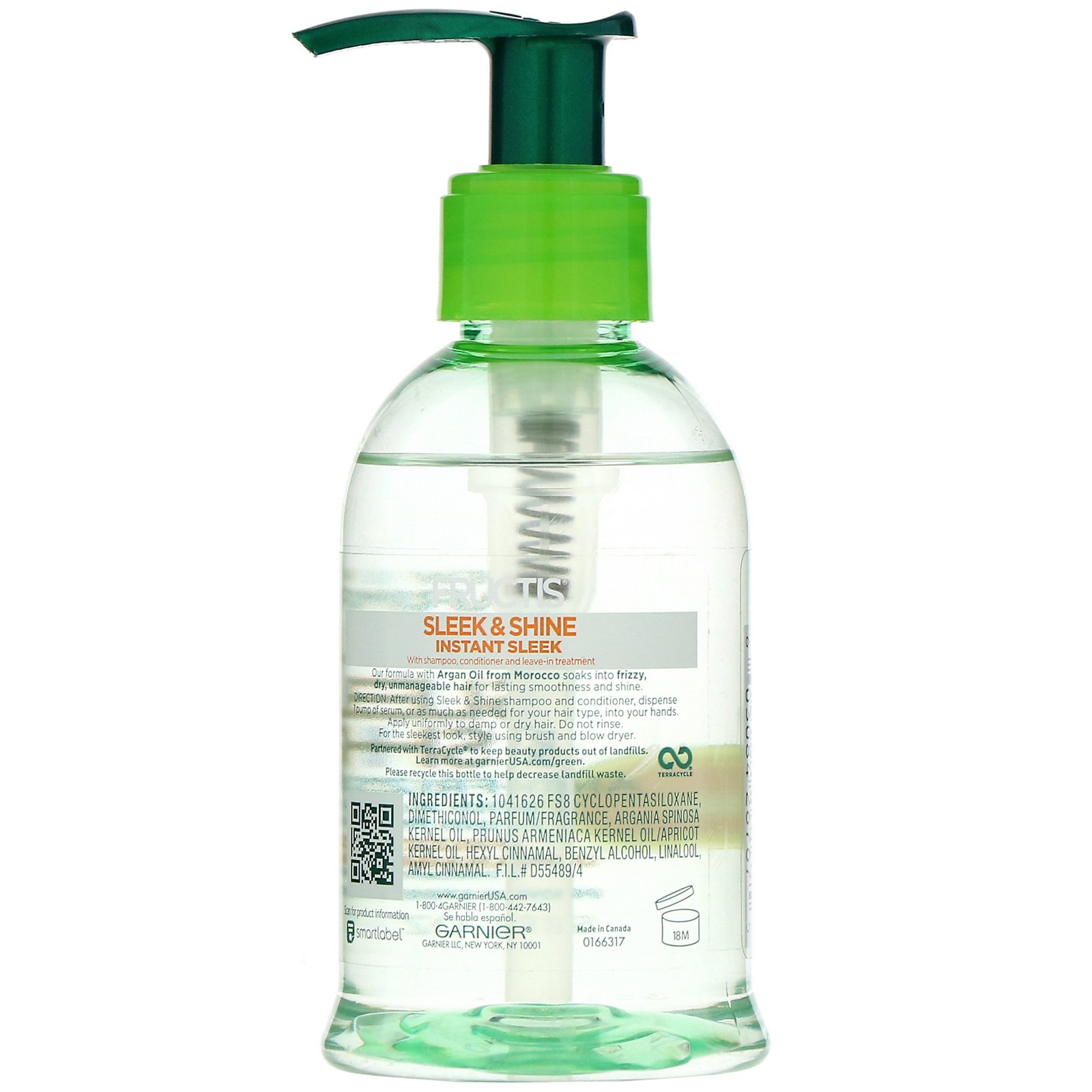 Garnier, Fructis, Sleek & Shine, Sérum antifrizz, 150 ml - Imagem 2