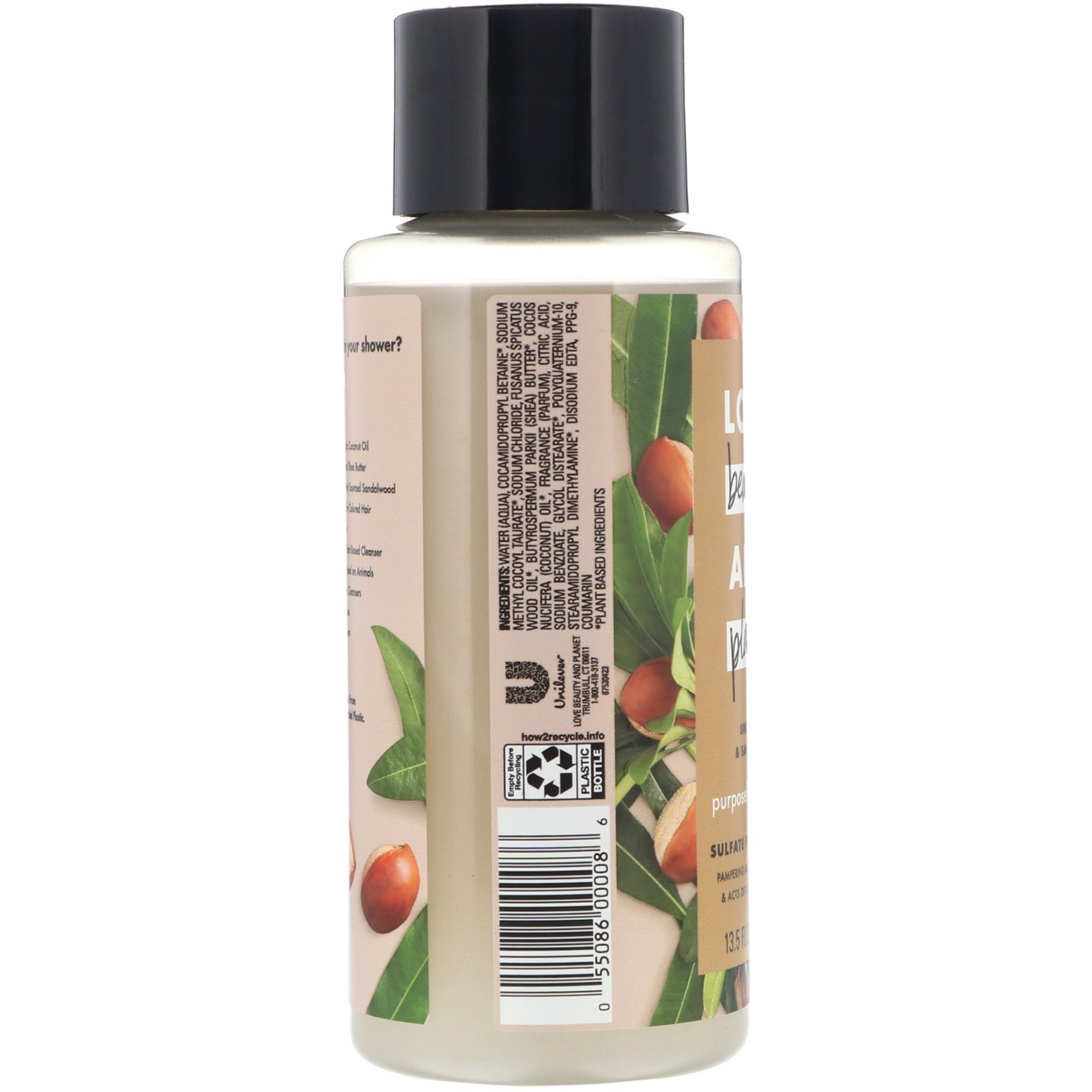 Love Beauty and Planet, Shampoo Purposeful Hydration, manteiga de karité e sândalo, 400 ml - Imagem 2