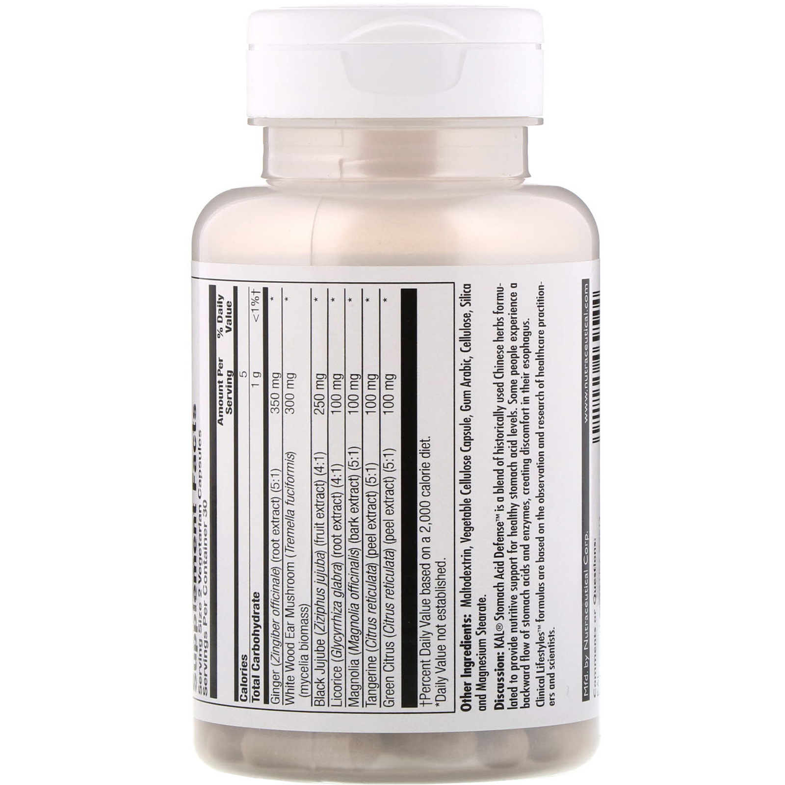 KAL, Stomach Acid Defense, 60 Vegetarian Capsules - Imagem 2