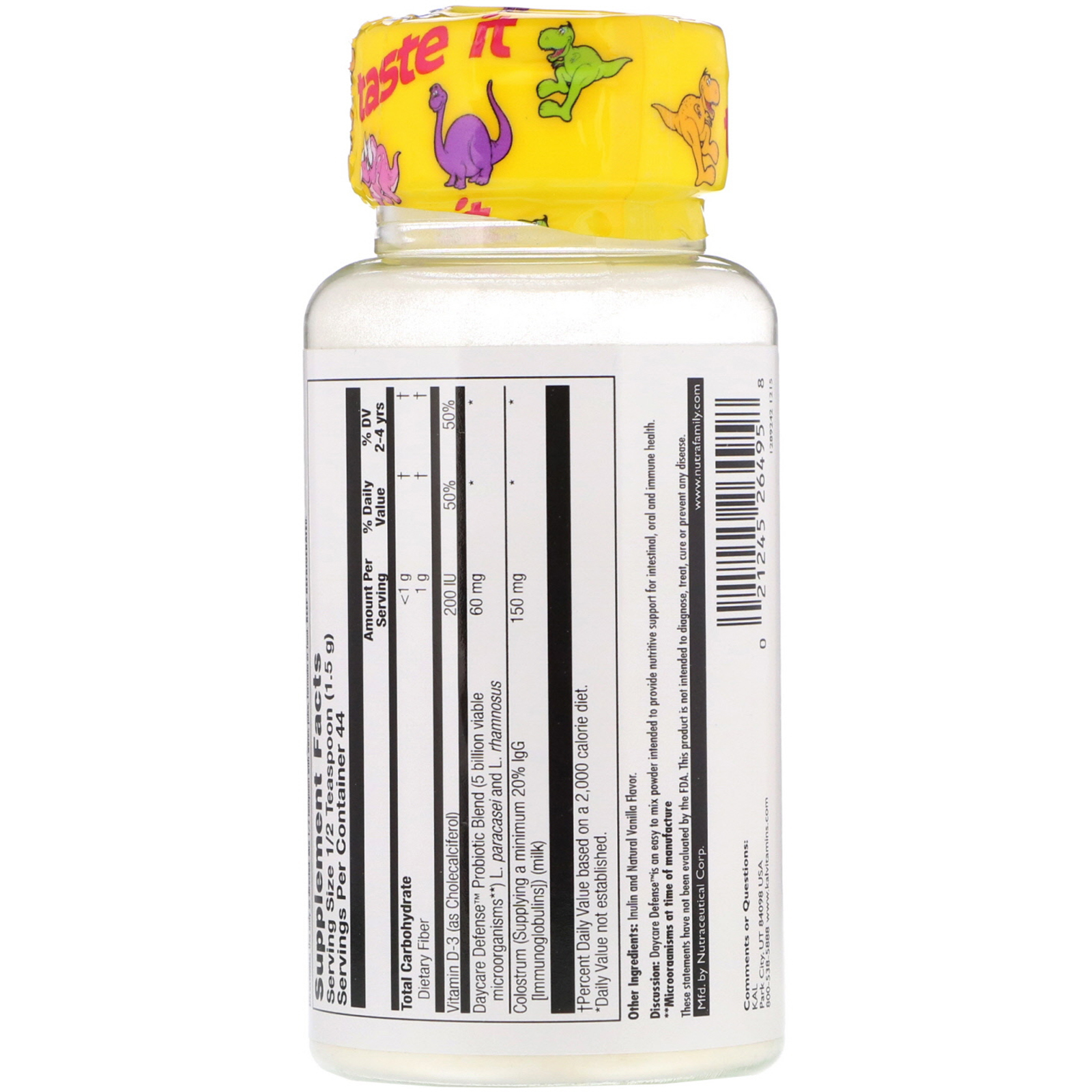 KAL, Daycare Defense, Probiotics, D3 & Colostrum, 2.3 oz (66 g) - Imagem 2