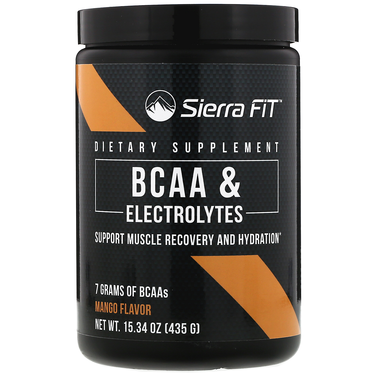 Sierra Fit, BCAA e Eletrólitos, 7 G de BCAAs, Manga, 435 g (15,34 oz)