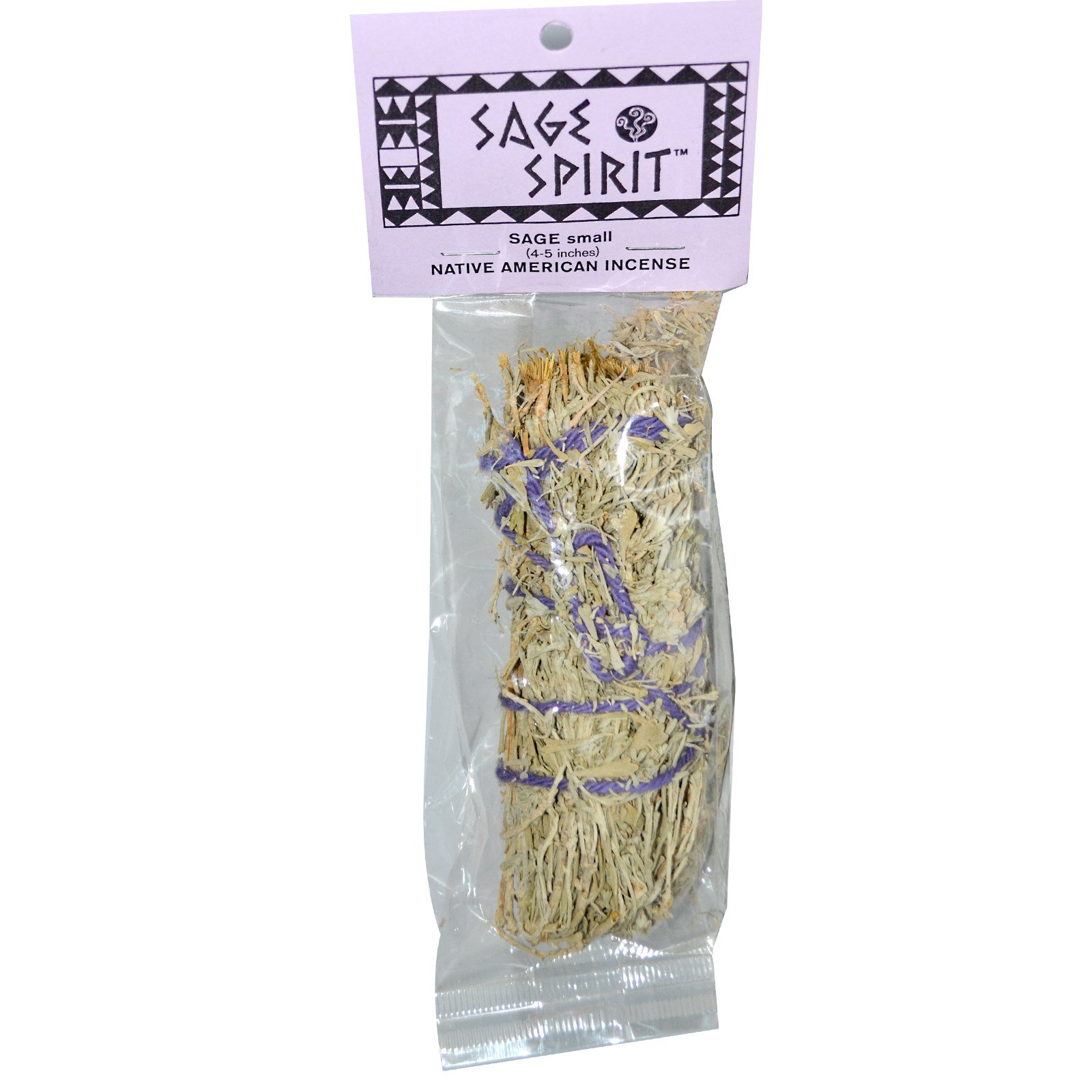 Sage Spirit, Incenso Nativo Americano, Salva, Pequeno (4-5 polegadas), 1 Incenso