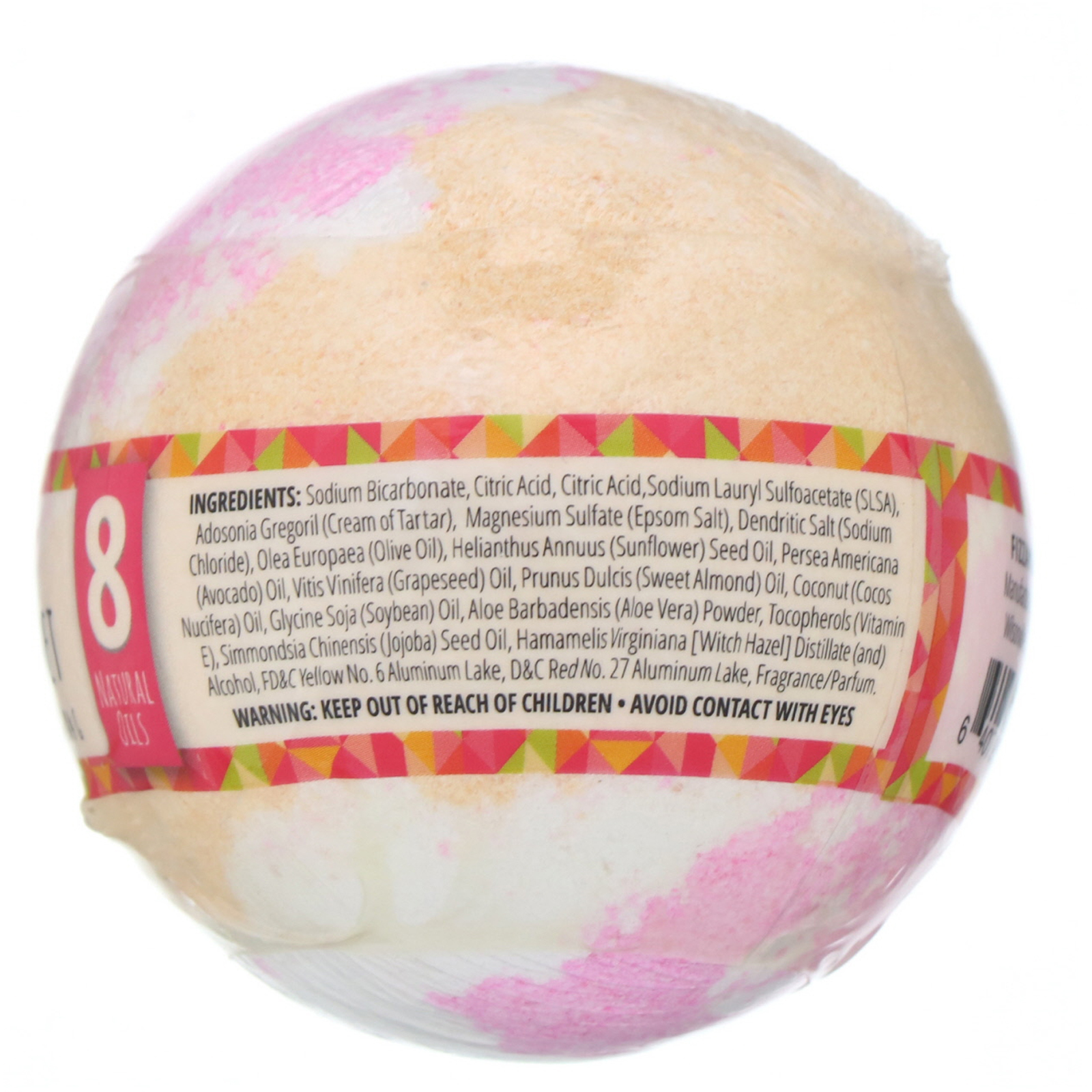 Fizz & Bubble, Esfera efervescente artesanal, Rainbow Sherbet, 6,5 oz (184 g) - Imagem 2