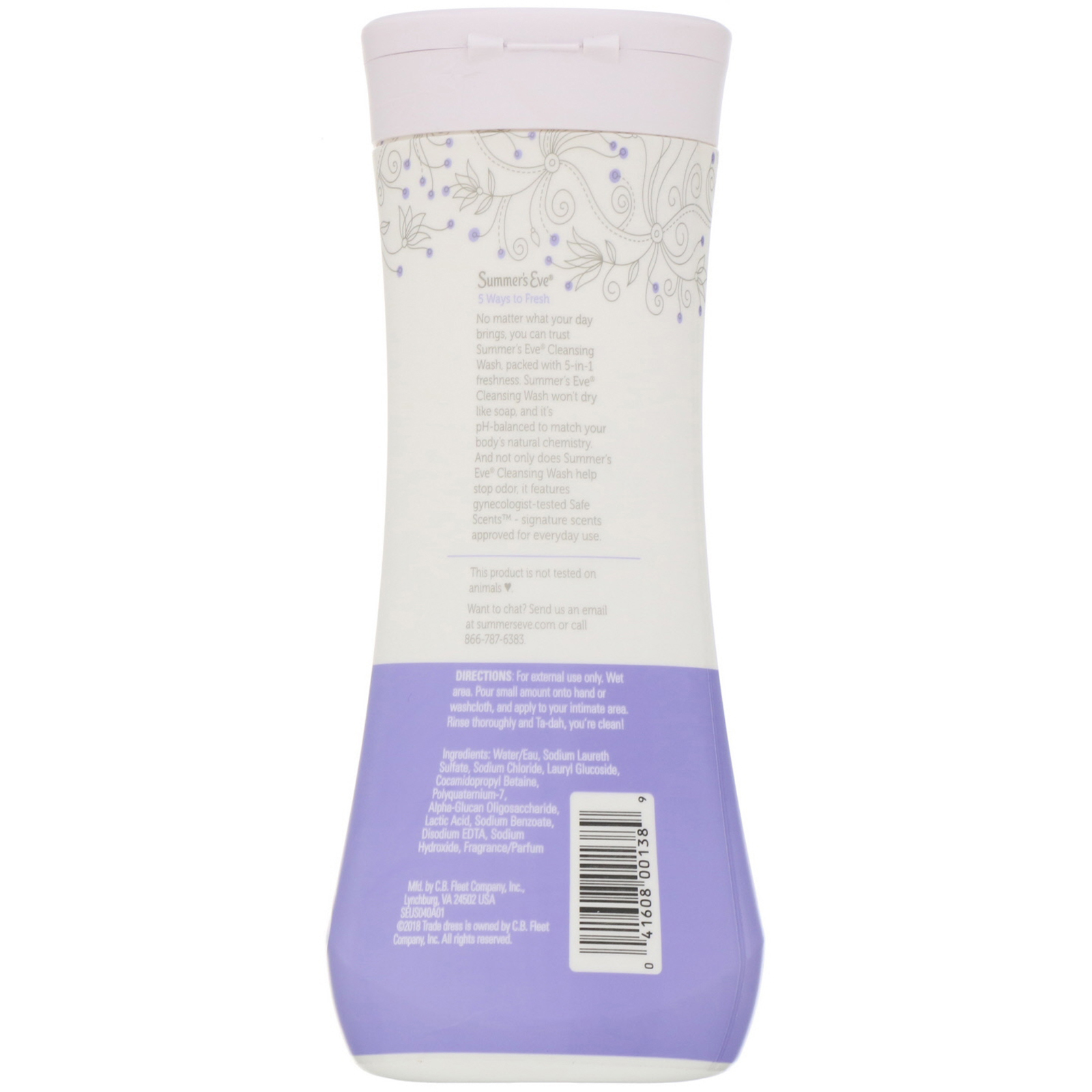 Summer's Eve, Limpeza íntima 5 em 1, Delicate Blossom, 15 fl oz (444 ml) - Imagem 2