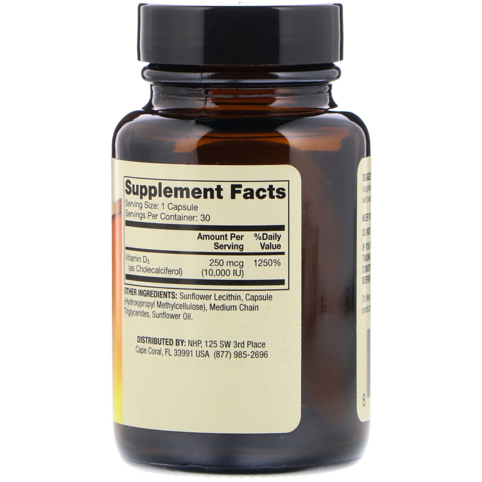 Dr. Mercola, Vitamina D3 Lipossomal, 10.000 UI, 30 Cápsulas - Imagem 2