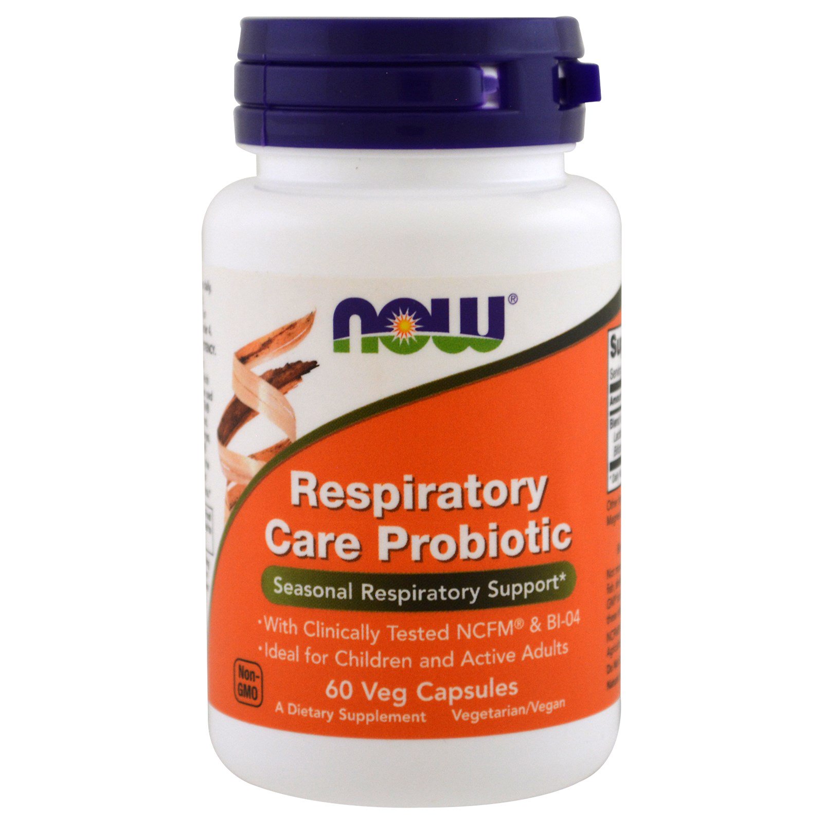 Now Foods, Probiótico Cuidado Respiratório, 60 Cápsulas Vegetarianas