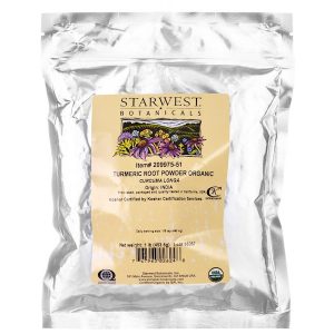 Comprar starwest botanicals, raiz de cúrcuma orgânica em pó, 1 lb (453,6 g) preço no brasil anti-idade antioxidantes tópicos de saúde suplemento importado loja 29 online promoção - 18 de agosto de 2022