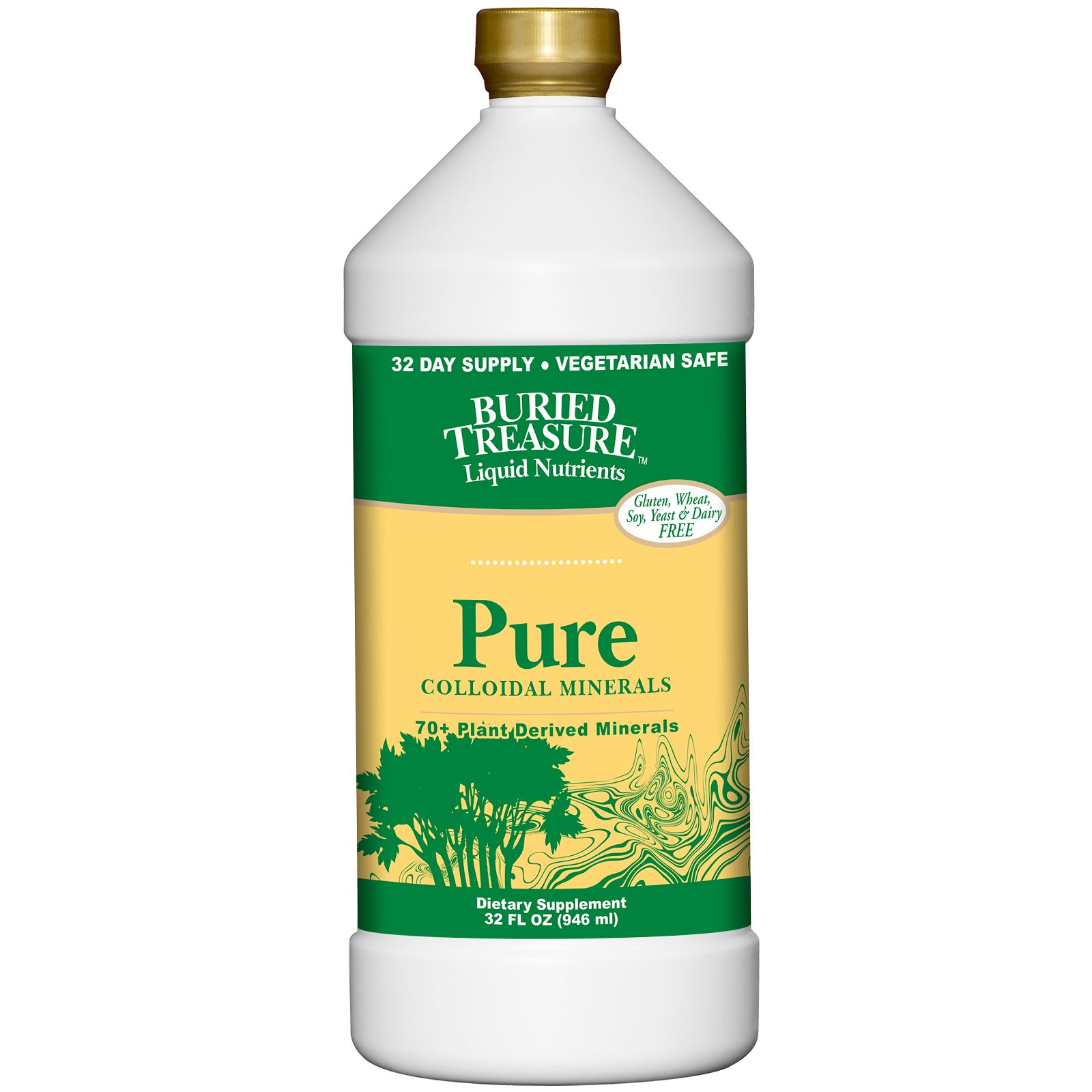 Buried Treasure, Nutrientes Líquidos, Minerais Coloidais Puros, 946 ml (32 fl oz)