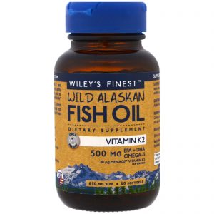 Comprar wiley's finest, óleo de peixe selvagem do alasca, vitamina k2, 60 cápsulas softgel de óleo de peixe preço no brasil ômega 3 óleo de peixe suplementos nutricionais suplemento importado loja 209 online promoção -