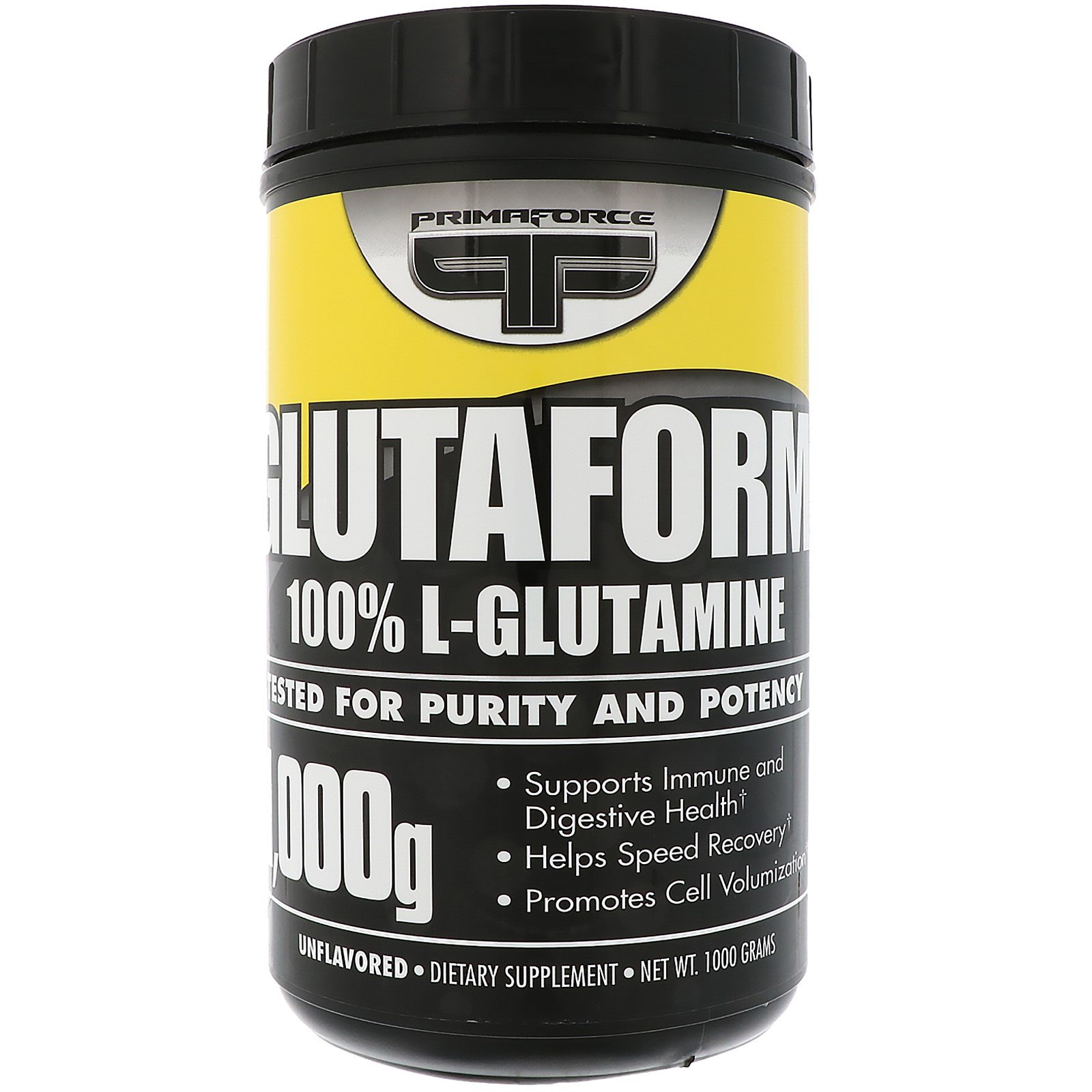 Primaforce, Glutaform, 100% L-Glutamina, Sem Sabor, 1.000 g