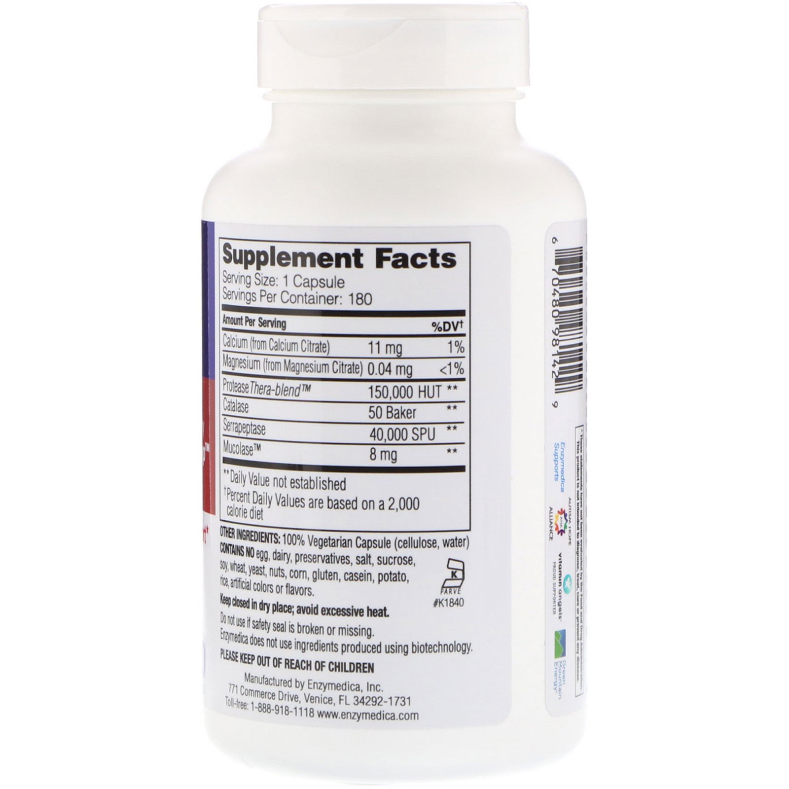 Enzymedica, Enzyme Defense (Anteriormente ViraStop), 180 Cápsulas - Imagem 2