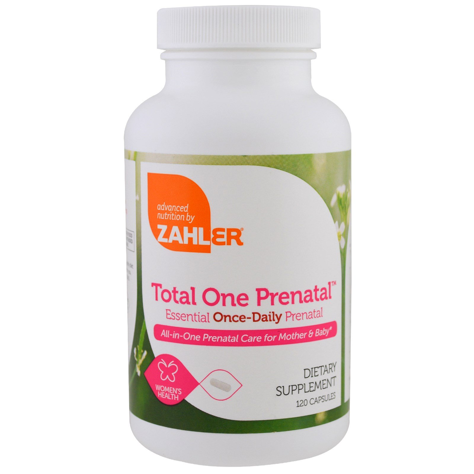 Zahler, Pré-natal Total One, Pré-natal Essencial de Dose Diária Única, 120 Cápsulas