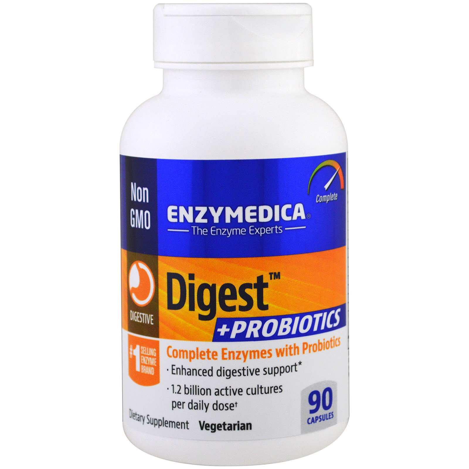 Enzymedica, Digestivo + Probióticos, 90 Ccápsuas
