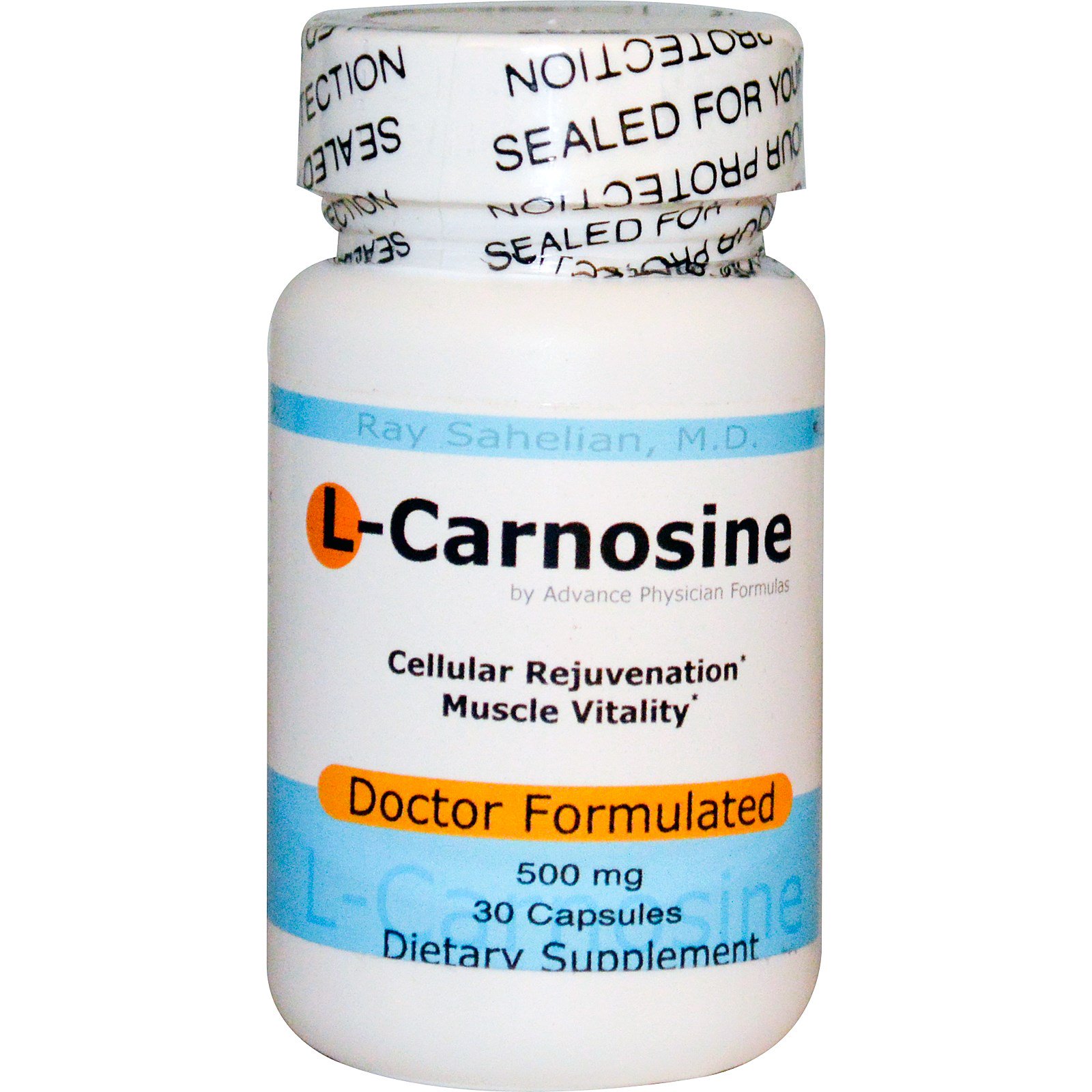 Advance Physician Formulas, L-Carnosina, 500 mg, 30 Cápsulas