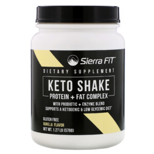 Sierra Fit, Shake Cetogênico, Sabor Baunilha, 578 g (1,27 lb)