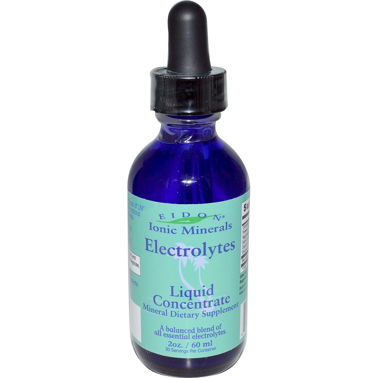 Eidon Mineral Supplements, Minerais Iônicos, Eletrólitos, Concentrado Líquido, 2 oz (60 ml)