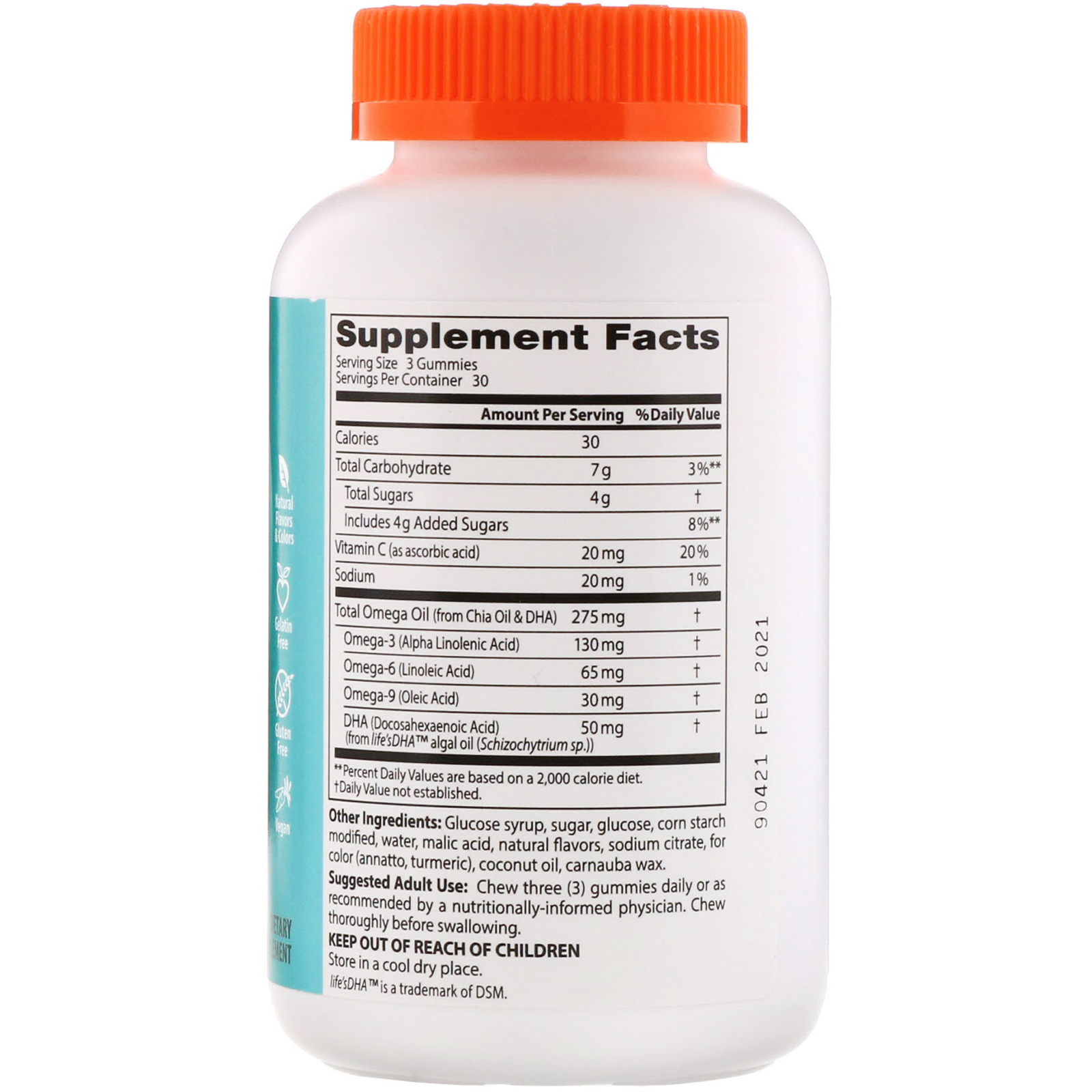 Doctor's Best, Omega 3 + DHA, Seriously Citrus, 90 Gummies - Imagem 2