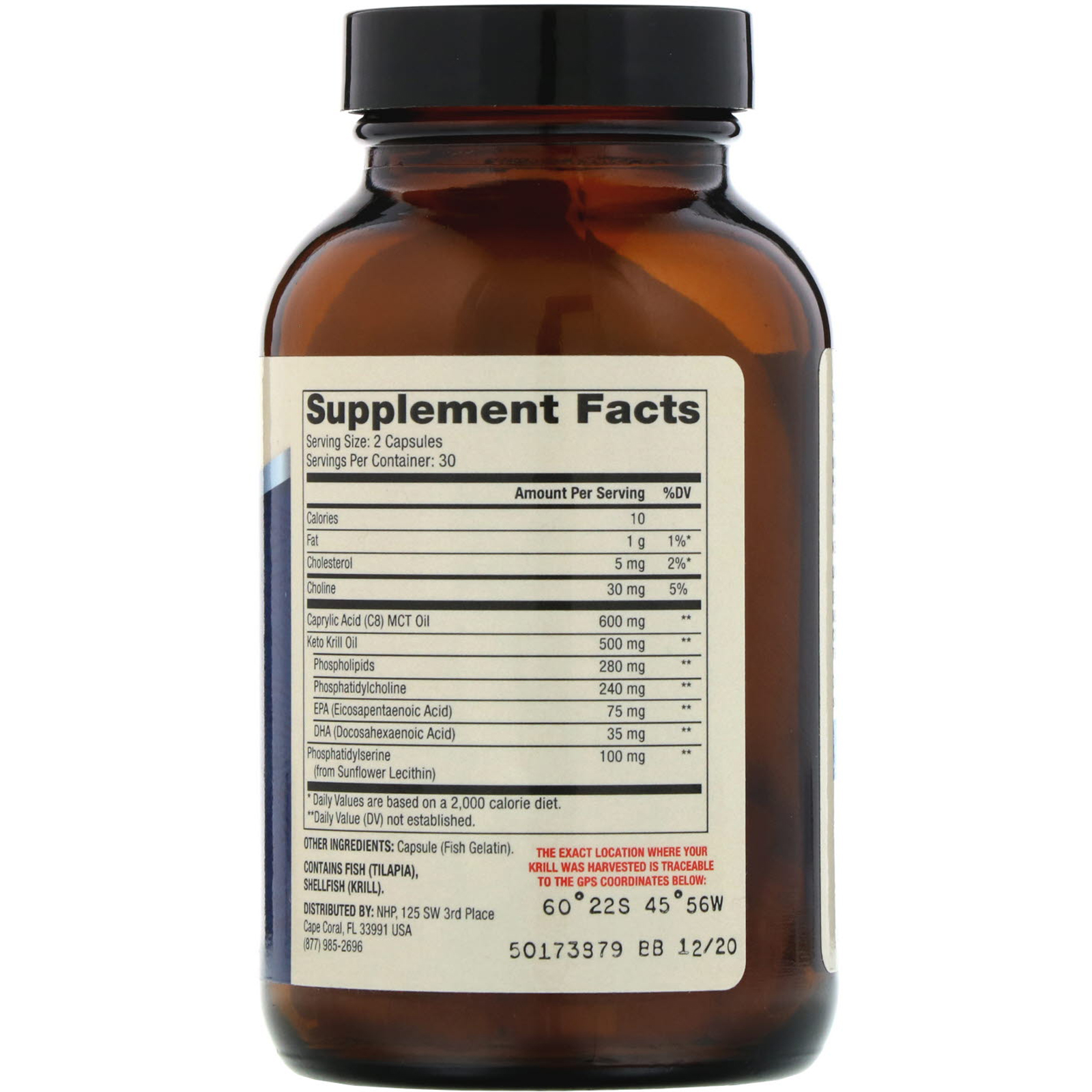 Dr. Mercola, Keto Krill (cetona de krillo) com Fosfolipídeos de Colina e Serina, 60 cápsulas - Imagem 2