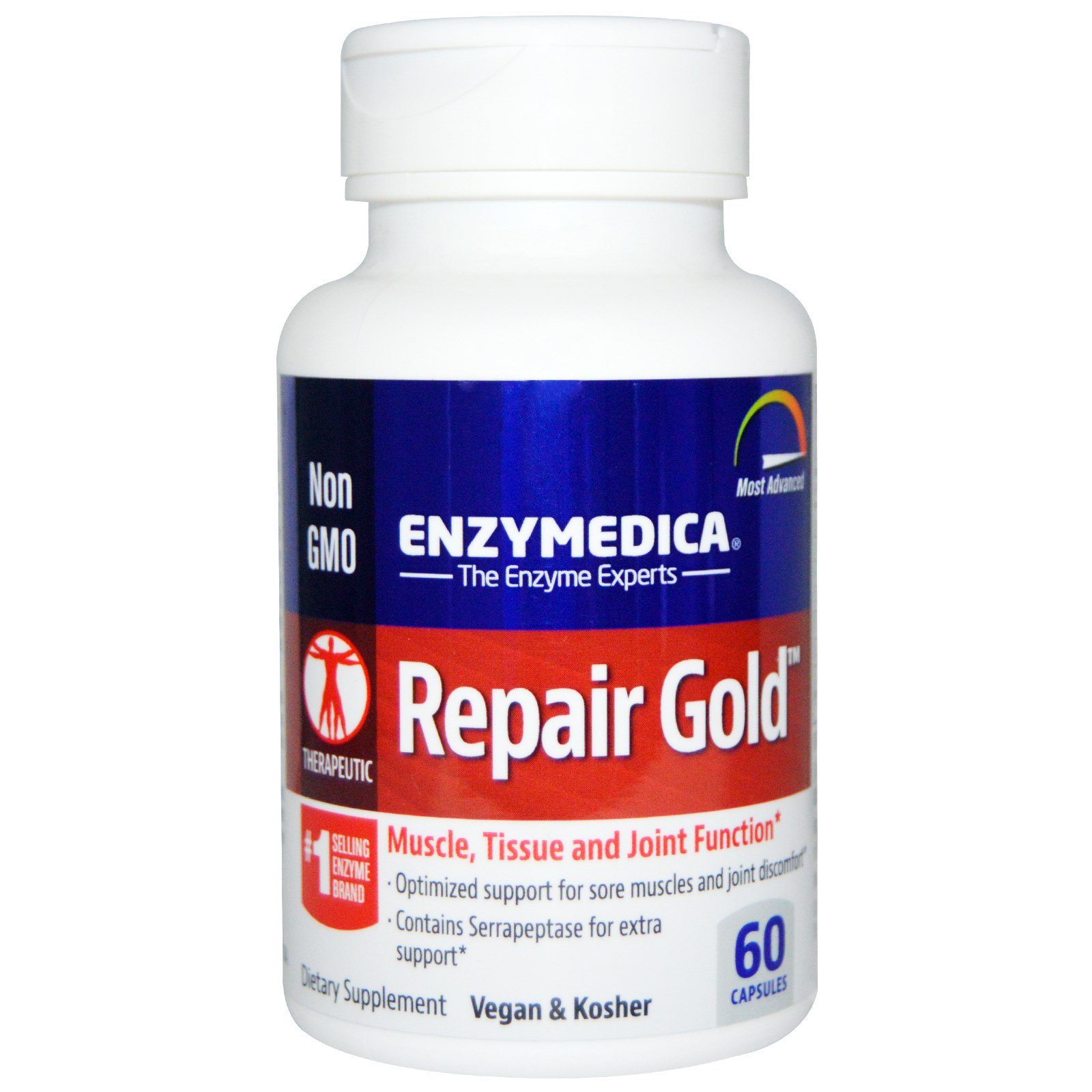Enzymedica, Recuperação Ouro, 60 Cápsulas