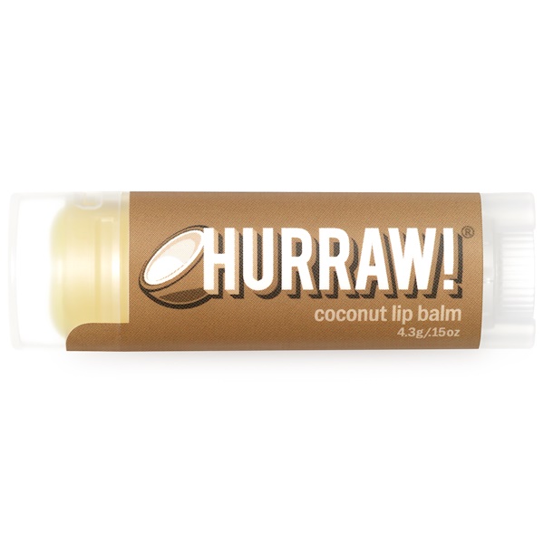 Hurraw! Balm, Bálsamo para Lábios, Coco, 0,15 oz (4,3 g)