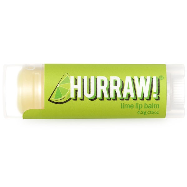 Hurraw! Balm, Bálsamo para Lábios, Lima, 0,15 oz (4,3 g)