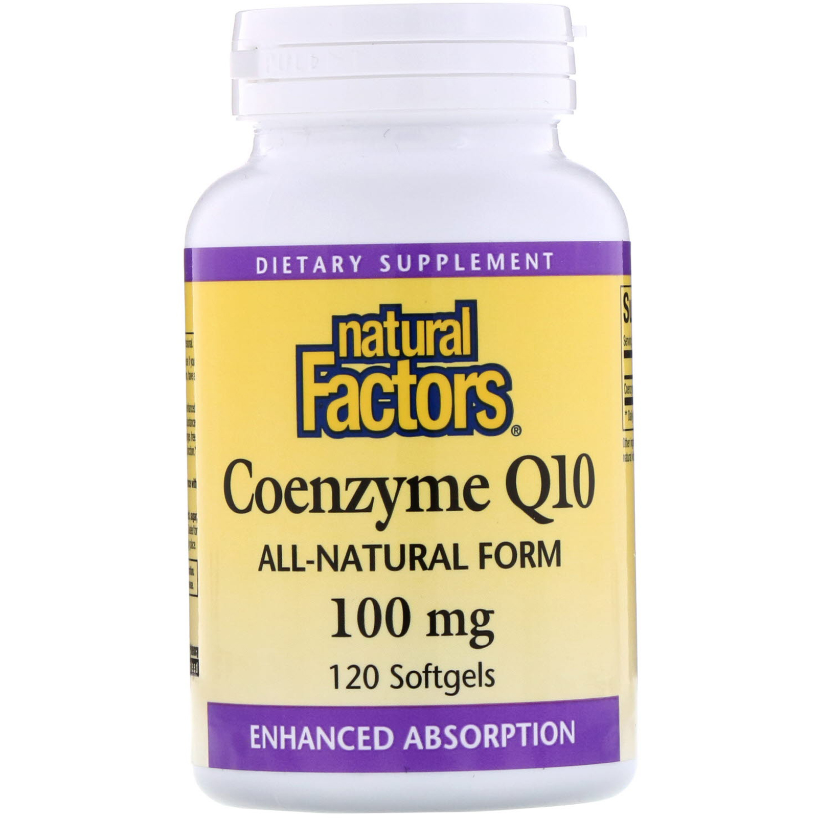 Natural Factors, Coenzima Q10, 100 mg, 120 Softgels