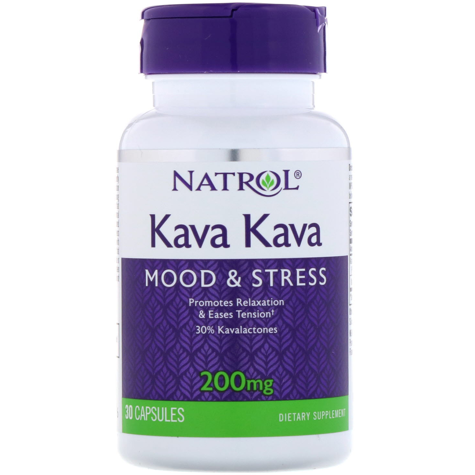 Natrol, Kava Kava, 200 mg, 30 Cápsulas