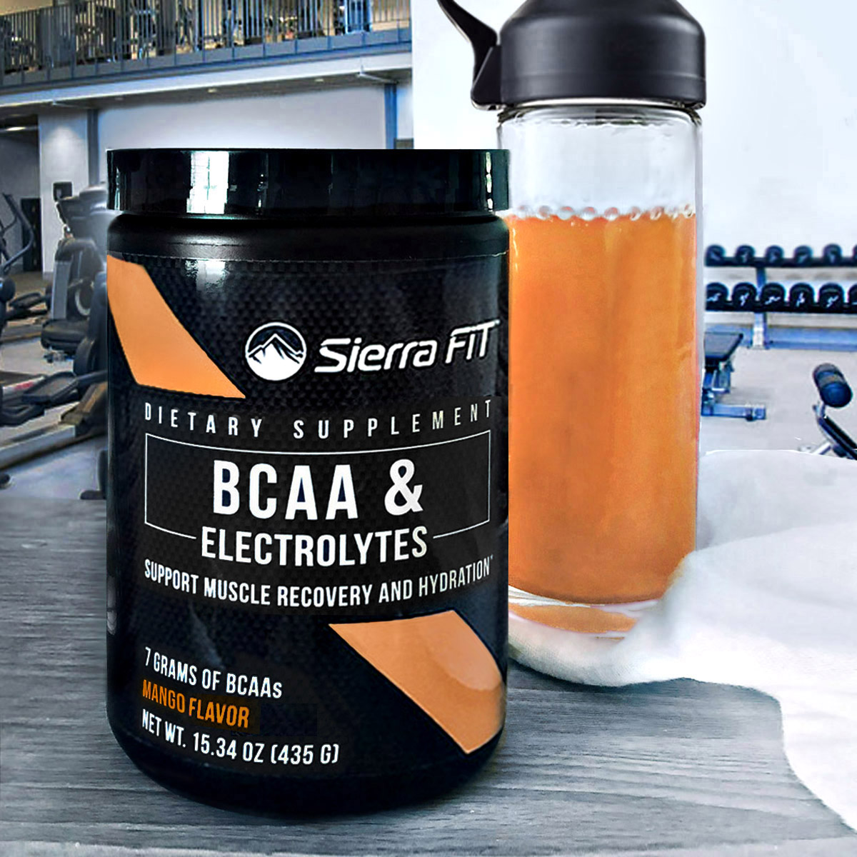 Sierra Fit, BCAA e Eletrólitos, 7 G de BCAAs, Manga, 435 g (15,34 oz) - Imagem 5
