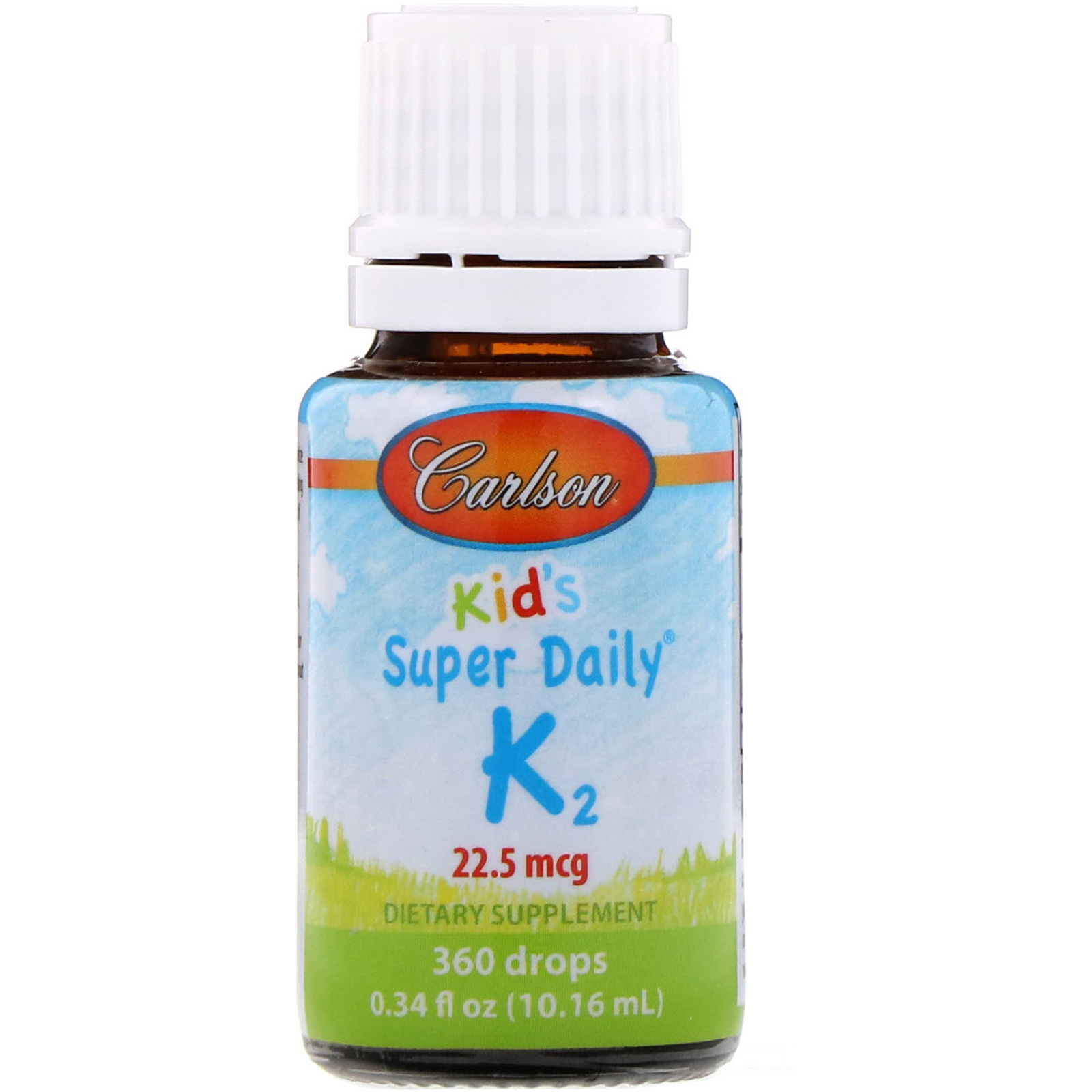 Carlson Labs, Kid's, Super Daily K2, 22.5 mcg, 0.34 fl oz (10.16 ml) - Imagem 3