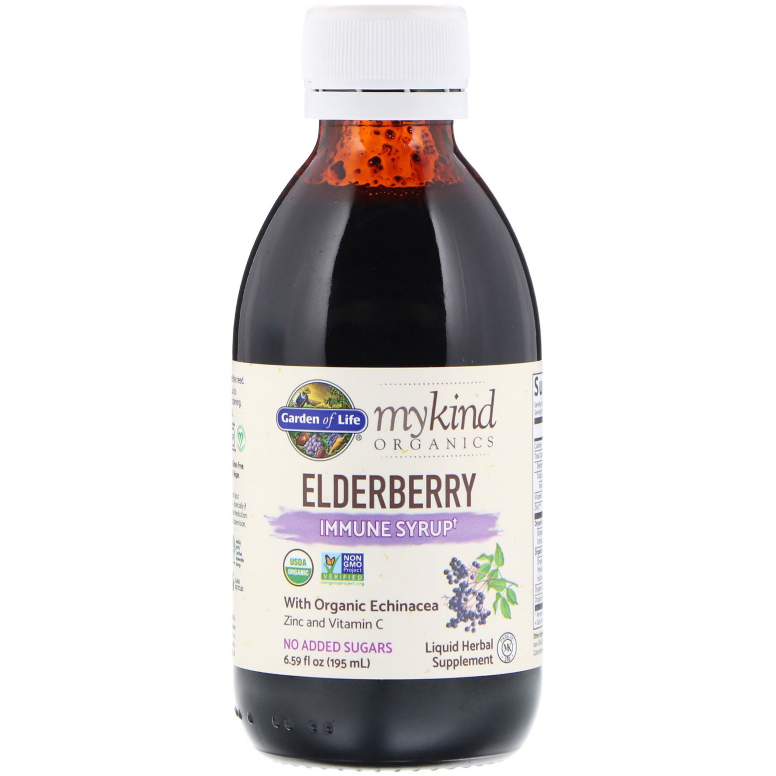Garden of Life, MyKind Organics, Xarope Imunológico de Sabugueiro, 195 ml (6,59 fl oz) - Imagem 3