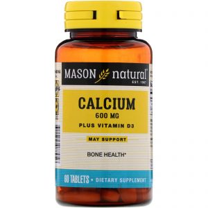 Comprar mason natural, calcium plus vitamin d3, 600 mg, 60 tablets preço no brasil cálcio osso tópicos de saúde suplemento importado loja 215 online promoção -
