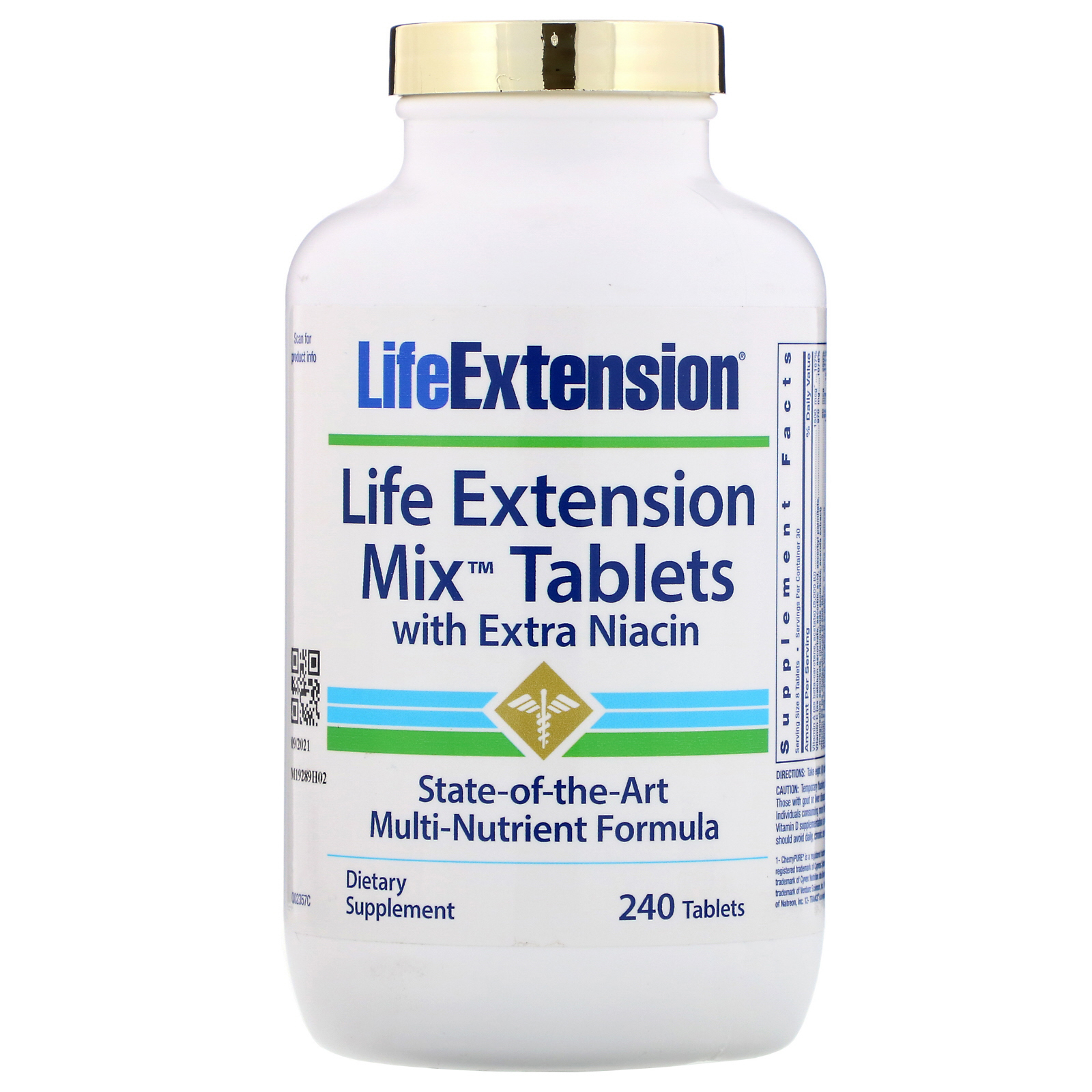Life Extension, Misture os Comprimidos com Niacina Extra, 240 Comprimidos