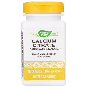 Comprar nature's way, calcium citrate, 500 mg, 100 capsules preço no brasil cálcio osso tópicos de saúde suplemento importado loja 29 online promoção -