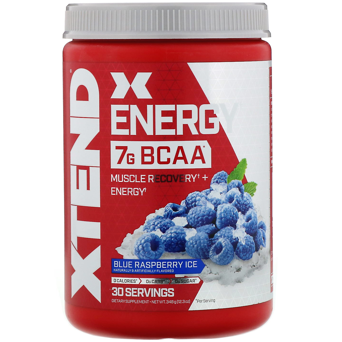 Scivation, Xtend Energy, 7G BCAA, Blue Raspberry Ice, 348 g (12,3 oz)