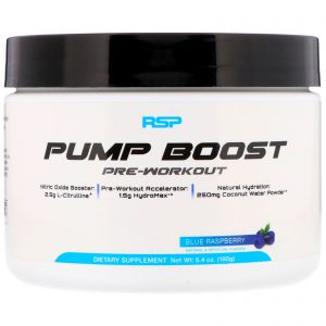Comprar rsp nutrition, pump boost pre-workout, blue raspberry, 6. 4 oz (180 g) preço no brasil linha luckyvitamin suplementos pré-treino suplemento importado loja 215 online promoção -