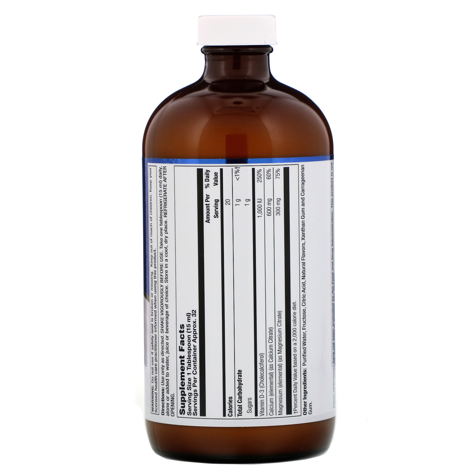 LifeTime Vitamins, Original, Calcium Magnesium Citrate Plus Vitamin D-3, Grape, 16 fl oz (473 ml) - Imagem 2