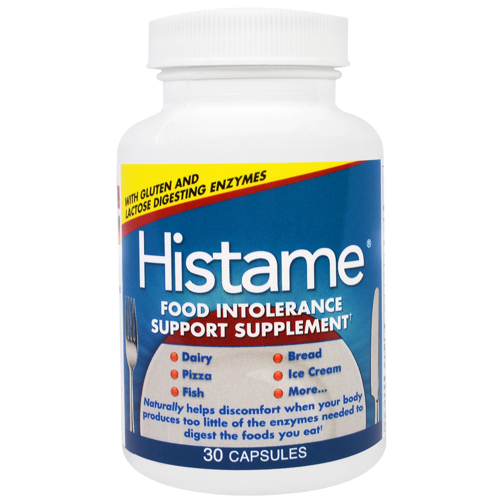 Naturally Vitamins, Histame, Suplemento Auxiliar à Intolerância de Alimentos, 30 cápsulas