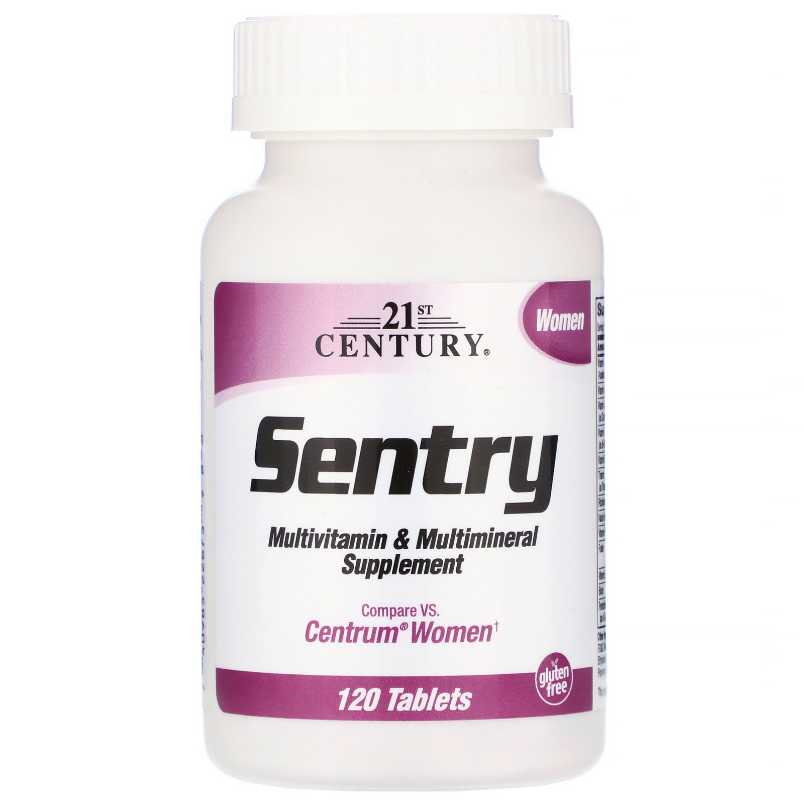 21st Century, Sentry Women, Suplemento Multivitamínico e Multimineral, 120 Comprimidos