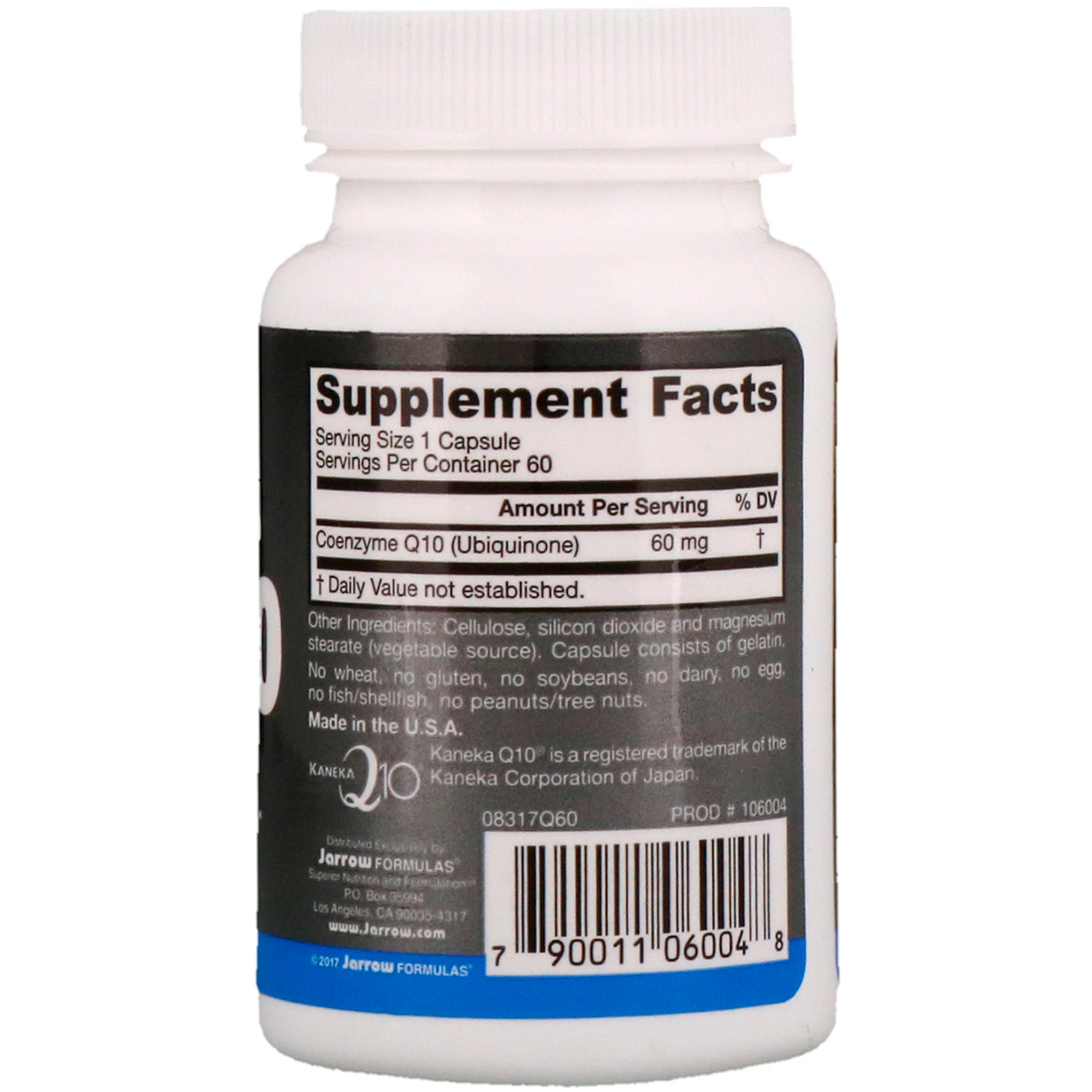 Jarrow Formulas, Co-Q10, 60 mg, 60 Cápsulas - Imagem 2