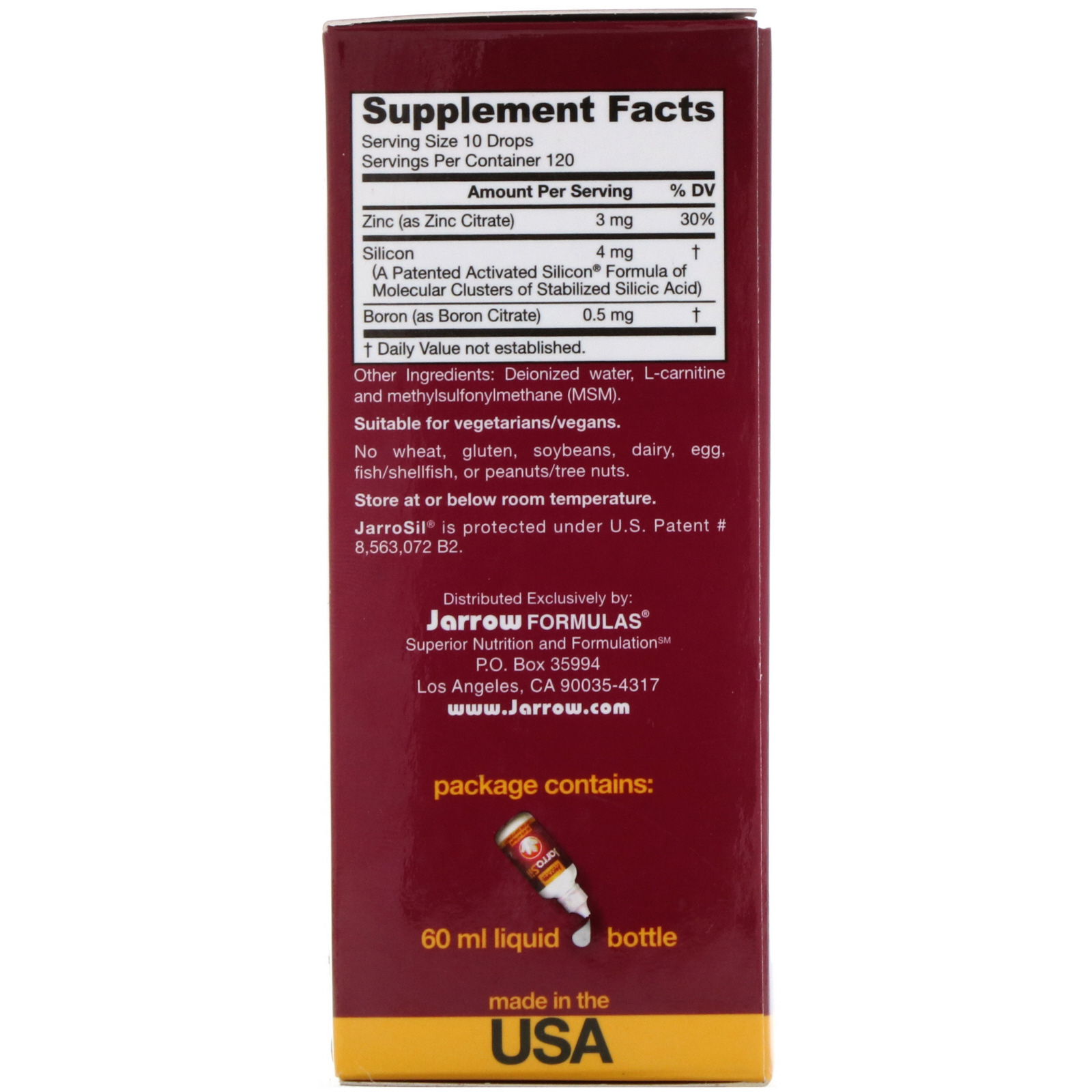 Jarrow Formulas, JarroSil, Silício Ativado, Líquido, 60 ml (2 oz) - Imagem 2