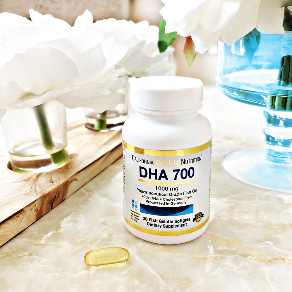 California Gold Nutrition, DHA 700 Óleo de Peixe, Grau Farmacêutico, 1.000 mg, 30 Cápsulas Softgel de Gelatina de Peixe - Imagem 4