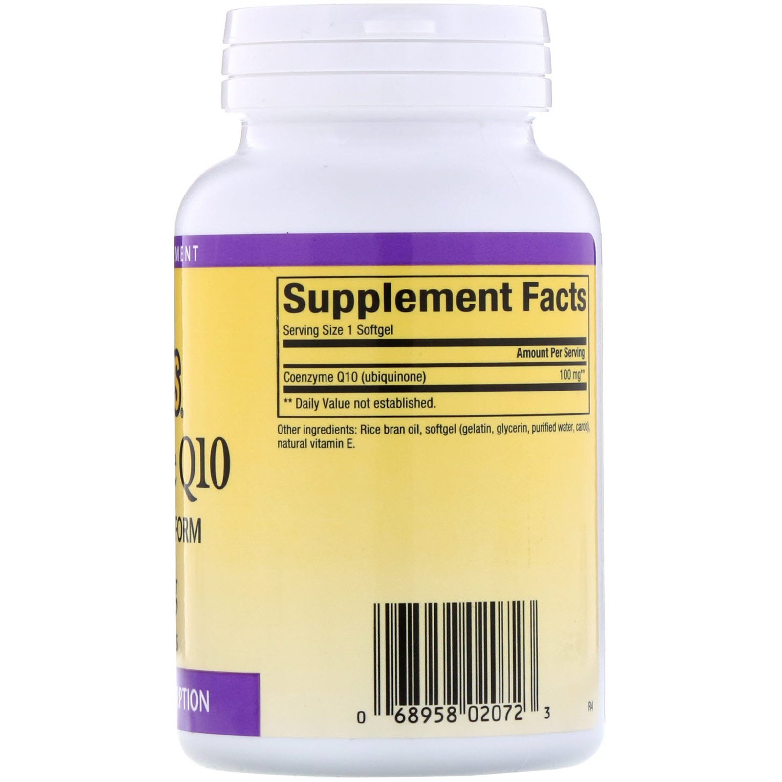 Natural Factors, Coenzima Q10, 100 mg, 120 Softgels - Imagem 2